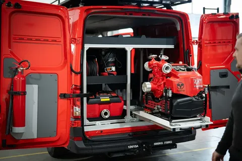 DVS Light — zadní pohled s vybavením
